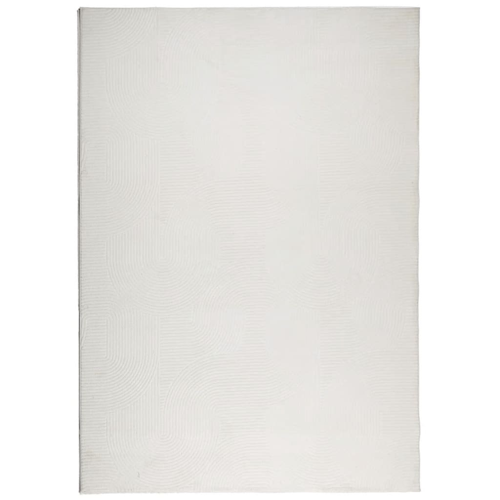 VidaXL Teppich Iza Kurzflor skandinavisch 160x230 cm Creme