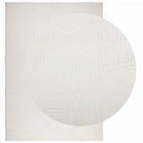 VidaXL Teppich Iza Kurzflor skandinavisch 160x230 cm Creme