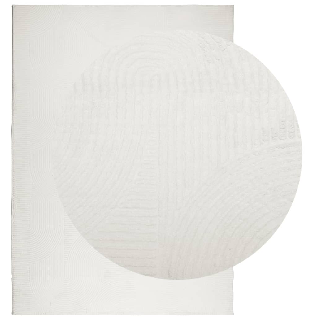 Vidaxl Teppich Iza Low -Molon Scandinavian 200x280 cm Creme -Colored