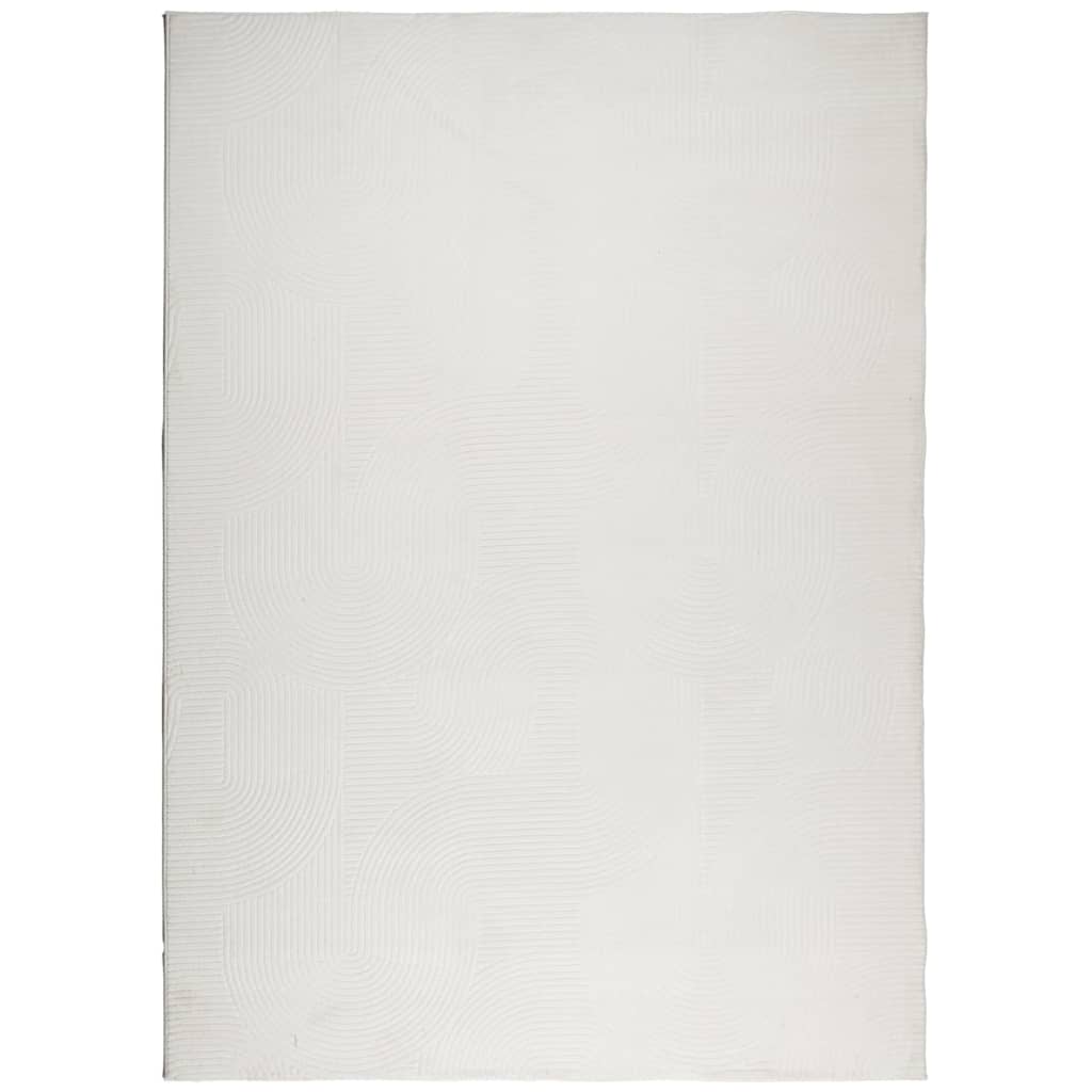 Vidaxl rug IZA Low -pile Scandinavian 240x340 cm cream -colored