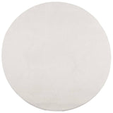 Vidaxl Rug Iza Low -Pile Scandinavian Ø 80 cm Crème -Colored