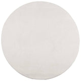 Vidaxl Teppich Iza Kurzflor skandinavisch ø 80 cm creme
