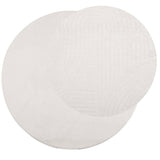 Vidaxl rug IZA Low -pile Scandinavian Ø 80 cm cream -colored