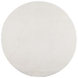 Vidaxl Rug Iza Low -Pile Scandinavian Ø 100 cm creme -farvet