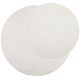 Vidaxl rug IZA Low -pile Scandinavian Ø 100 cm cream -colored