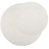 VidaXL Teppich IZA Kurzflor skandinavisch Ø 160 cm Creme