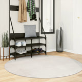 Vidaxl Rug Iza Low -Pile Scandinavian Ø 160 cm creme -farvet