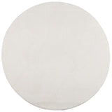 VidaXL Teppich IZA Kurzflor skandinavisch Ø 200 cm Creme