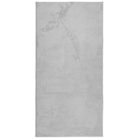 VidaXL Teppich Iza Kurzflor skandinavisch 100x200 cm grau