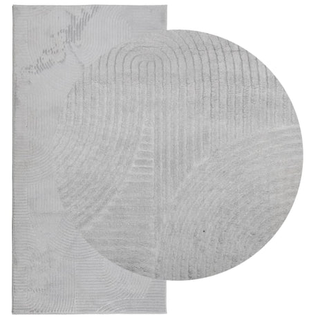 VidaXL Teppich Iza Kurzflor skandinavisch 100x200 cm grau