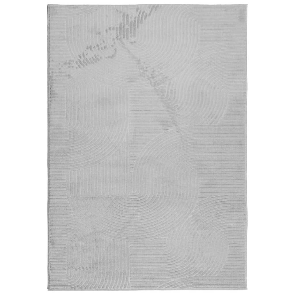 VidaXL Teppich Iza Kurzflor skandinavisch 120x170 cm grau