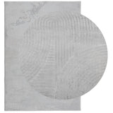 VidaXL Teppich Iza Kurzflor skandinavisch 140x200 cm grau