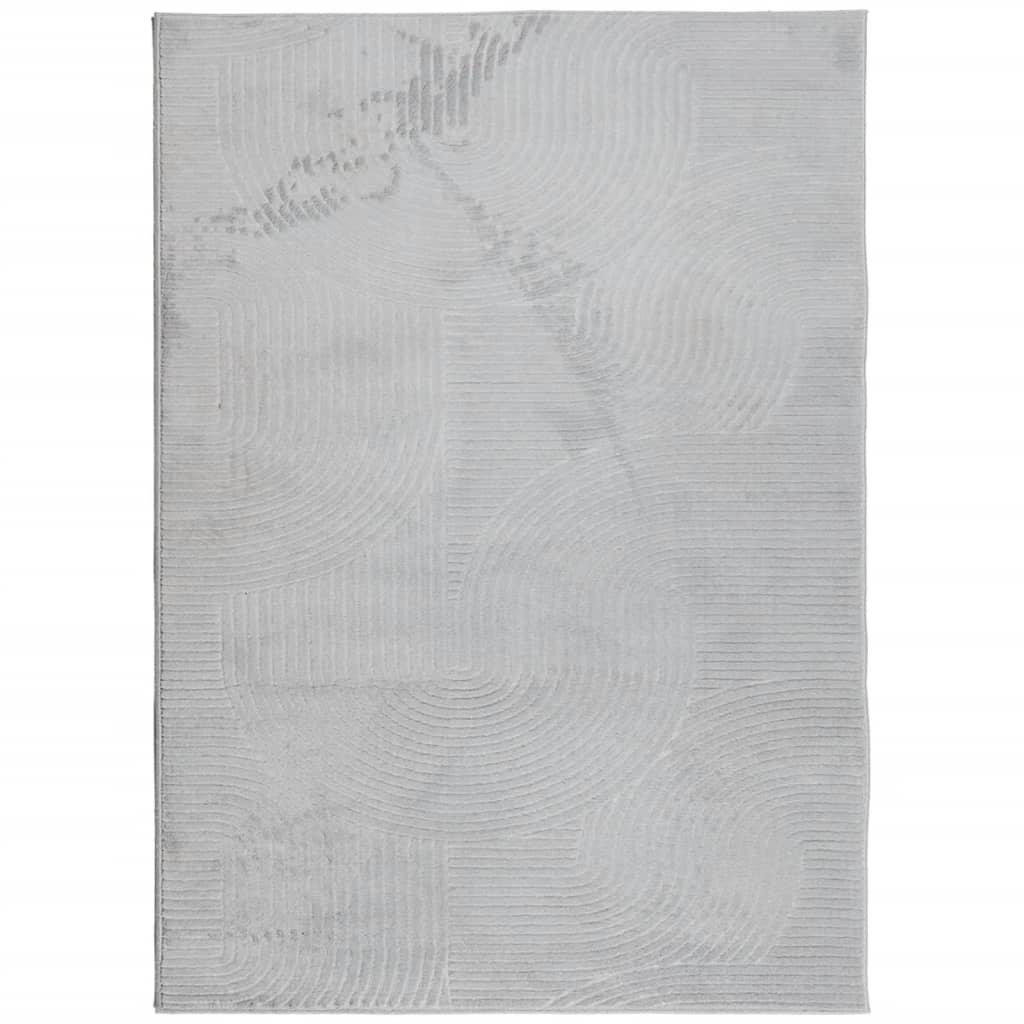 VidaXL Teppich Iza Kurzflor skandinavisch 200x280 cm grau