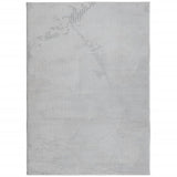 VidaXL Teppich Iza Kurzflor skandinavisch 200x280 cm grau