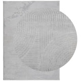 VidaXL Teppich Iza Kurzflor skandinavisch 240x340 cm grau