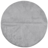 RUG VIDAXL IZA Escandinavo de bajo pile Ø 80 cm de gris