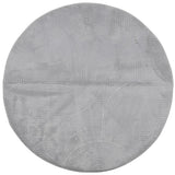 Vidaxl Teppich Iza Kurzflor skandinavisch ø 100 cm grau