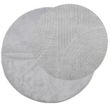 Vidaxl Teppich Iza Kurzflor skandinavisch ø 100 cm grau