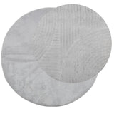 Vidaxl rug iaza niddereg -pile scandinavian Ø 120 cm Grey