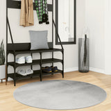 Vidaxl rug IZA Low -pile Scandinavian Ø 120 cm Gray