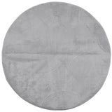 VidaXL Teppich IZA Kurzflor skandinavisch Ø 160 cm Grau