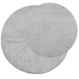 Vidaxl Teppich Iza Kurzflor skandinavisch ø 200 cm grau
