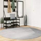 Vidaxl rug IZA Low -pole Scandinavian Ø 200 cm Gray