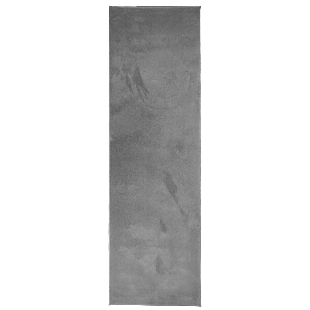 Vidaxx Teppich Oviedo Niederflor 80x250 cm Anthrazit