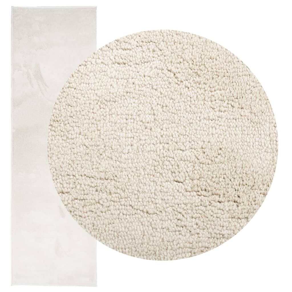 VidaXL Teppich Oviedo Niederflor 80x250 cm beige