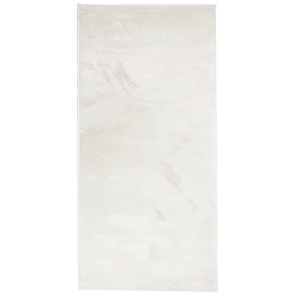 VidaXL Teppich Oviedo Niederflor 100x200 cm beige