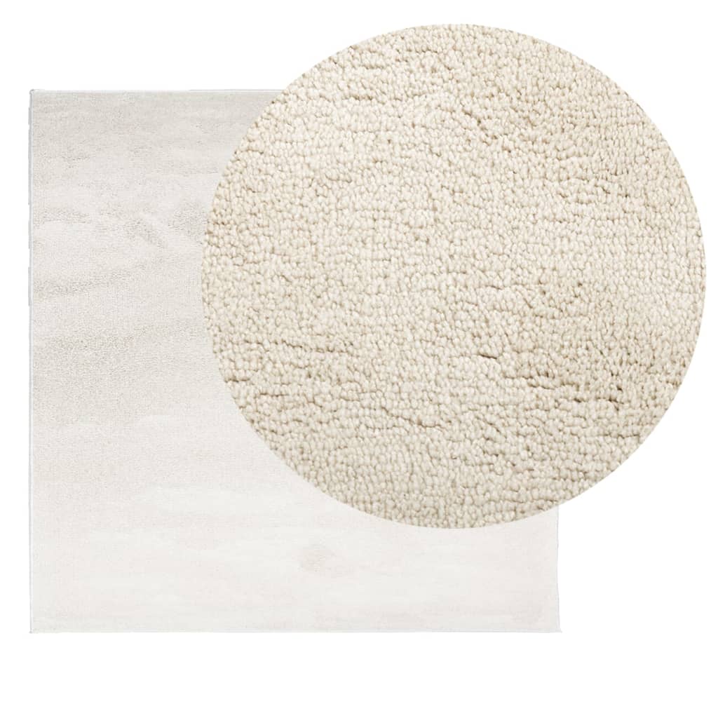 Vidaxl rug Oviedo Low -pile 120x120 cm beige