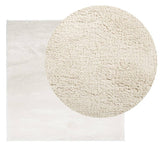 Vidaxl Teppich Oviedo niedrig -pile 120x120 cm Beige