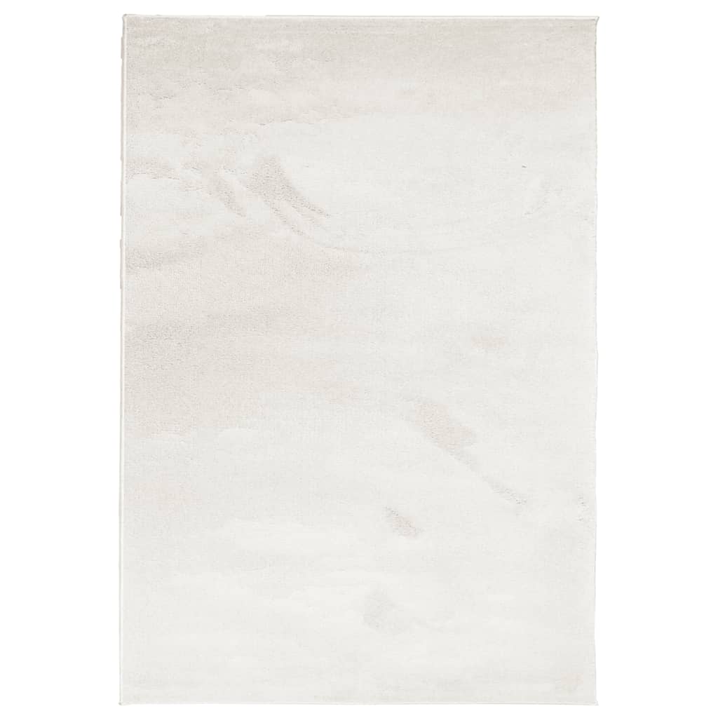 VIDAXL RAG OVIDO LOW -PILE 140x200 cm beige