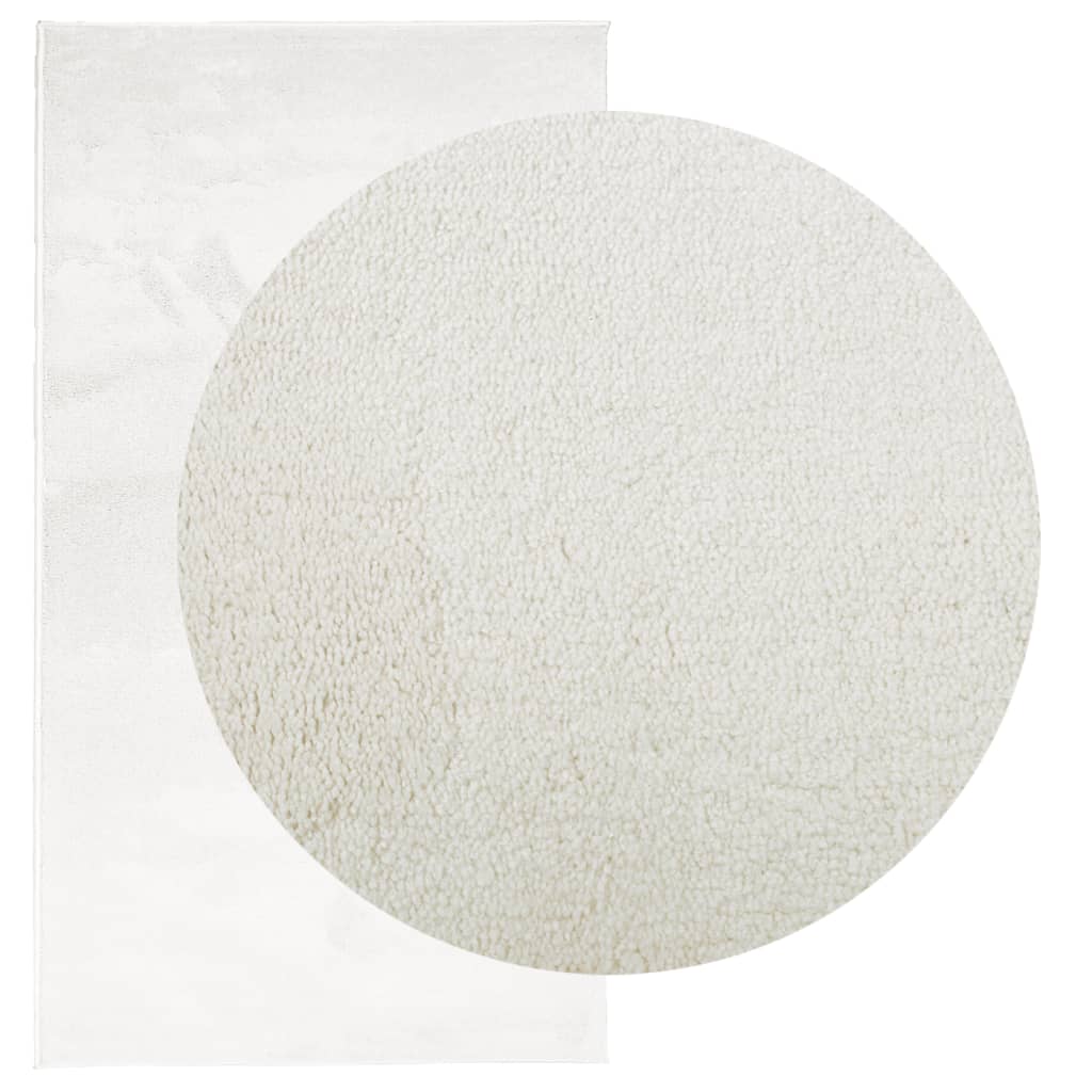 Vidaxl Rug Oviedo Low -Boile 80x150 cm Cream -Colored