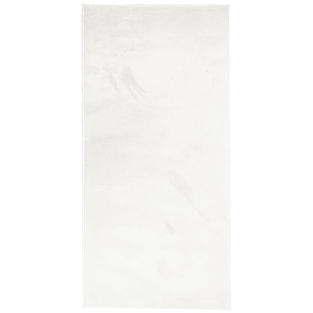 Vidaxl rug oviedo niddereg -pile 100x200 cm Crème -colored