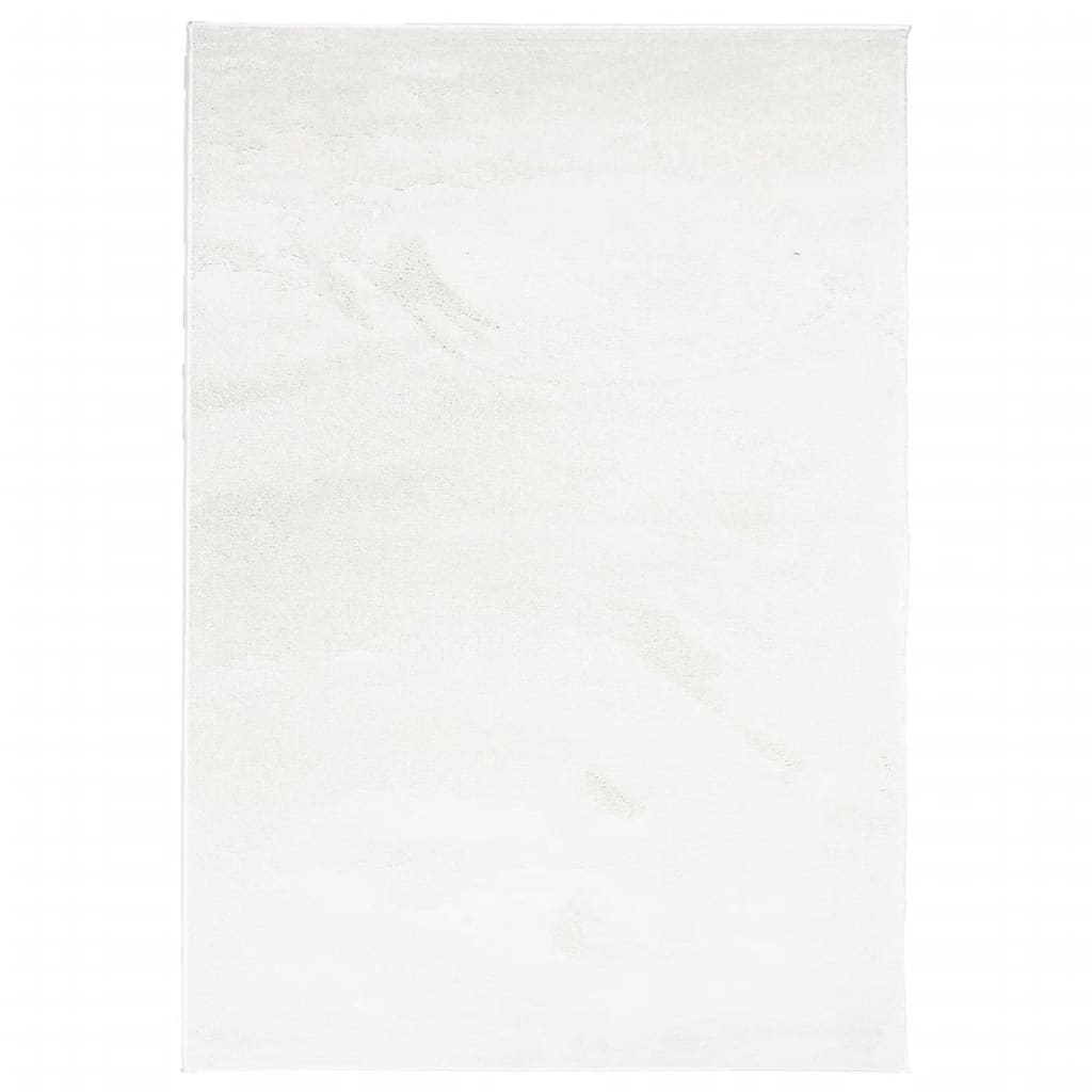 Vidaxl Rug Oviedo Low -Pile 160x230 cm creme -farvet