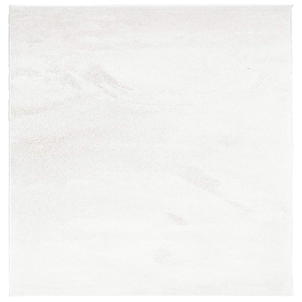 VidaXL Teppich OVIEDO niedriger Flor 200x200 cm creme