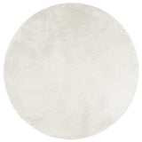 Vidaxl Rug Oviedo Low -Pile Ø 80 cm Cream -farget