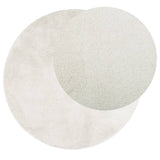 Tapis Vidaxl Oviedo Low -Pile Ø 160 cm Crème -Colored