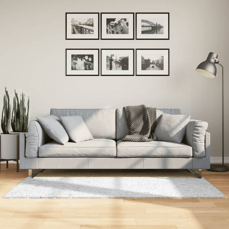 VidaXL Teppich Oviedo Niederflor 80x150 cm grau