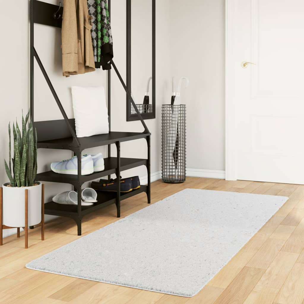 Vidaxl rug oviedo niddereg -pile 80x200 cm Grey