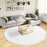 Vidaxl rug Oviedo Low -pile Ø 240 cm Gray