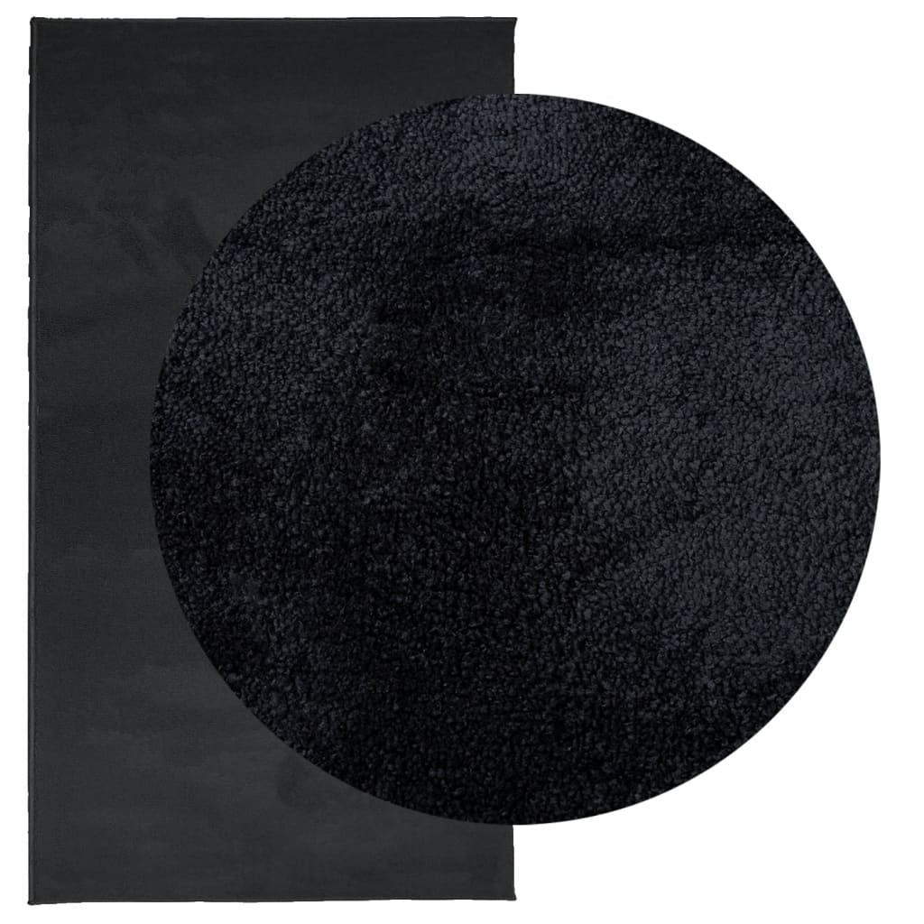 VidaXL Teppich Oviedo Niederflor 60x110 cm schwarz