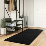 Vidaxl rug Oviedo Low -pile 80x200 cm Black