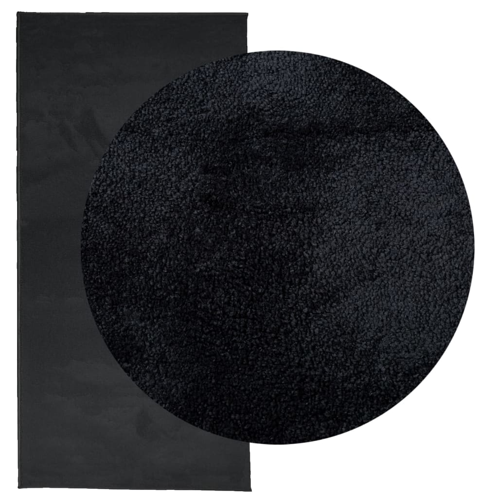 Vidaxl Rug Oviedo Low -Boile 100x200 cm Black