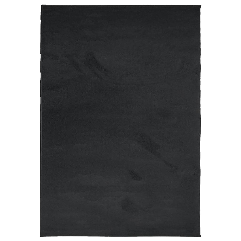 Vidaxl rug Oviedo Low -pile 120x170 cm Black