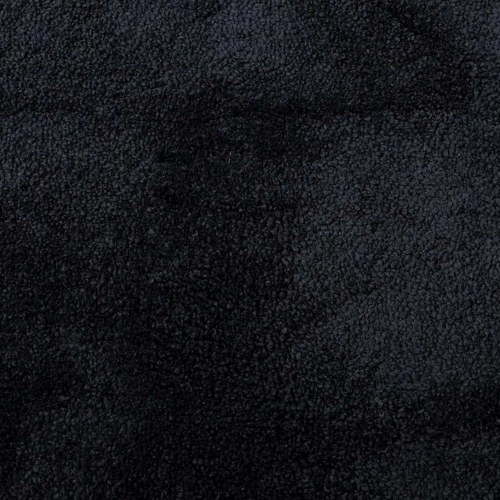 VidaXL Teppich Oviedo Niederflor 160x160 cm schwarz