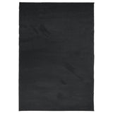 Vidaxl alfombra oviedo bajo -pile 160x230 cm negro