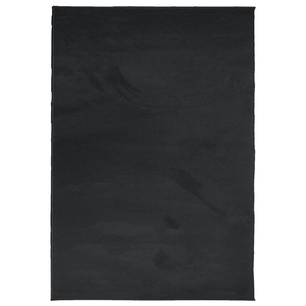 VIDAXL RAG OVIDO LOW -PILE 200x280 cm nero