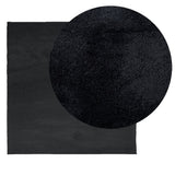 VidaXL Teppich OVIEDO niedriger Flor 240x240 cm schwarz